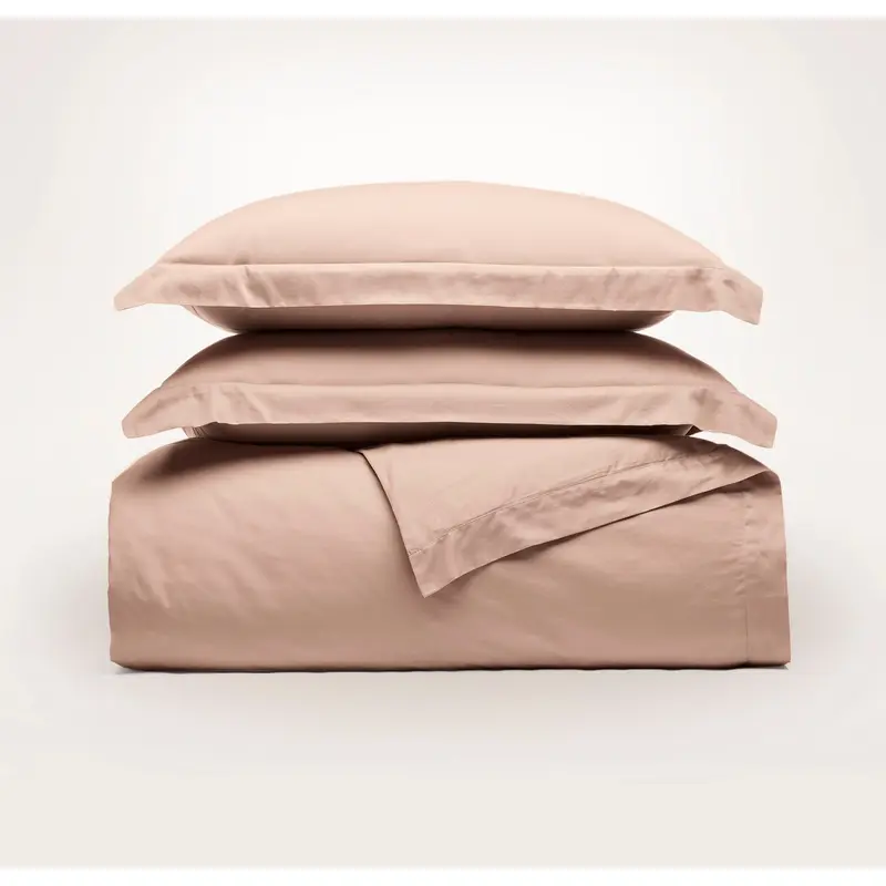 Signature Hemmed Duvet Set - Terracotta
