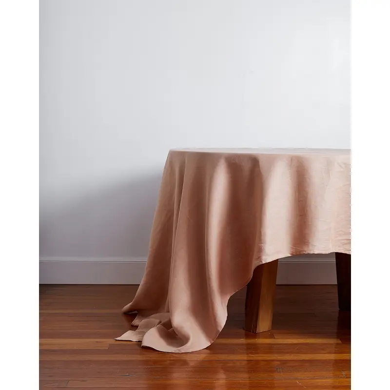 Terracotta 100% French Flax Linen Tablecloth