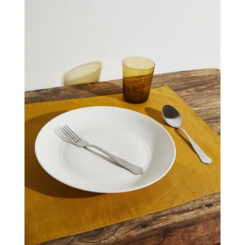 Turmeric 100% French Flax Linen Placemats (Set of Four)