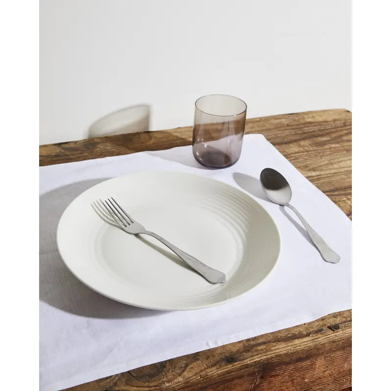 White 100% French Flax Linen Placemats (Set of Four)