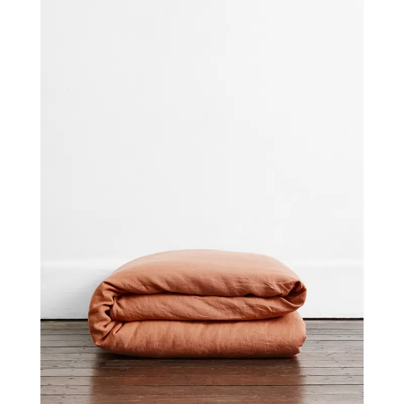 Hazelnut 100% French Flax Linen Duvet Cover