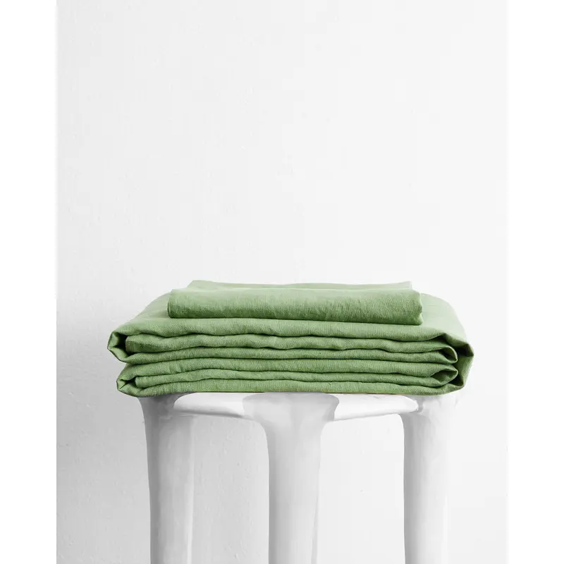 Pistachio 100% French Flax Linen Sheet Set