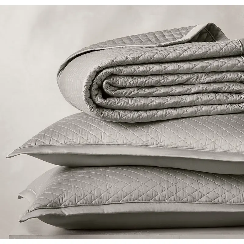 Reserve Lattice Quilt Set - Pewter