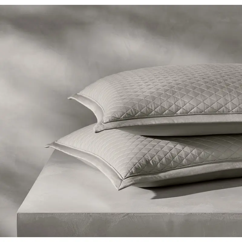 Reserve Lattice Quilted Sham - Pewter