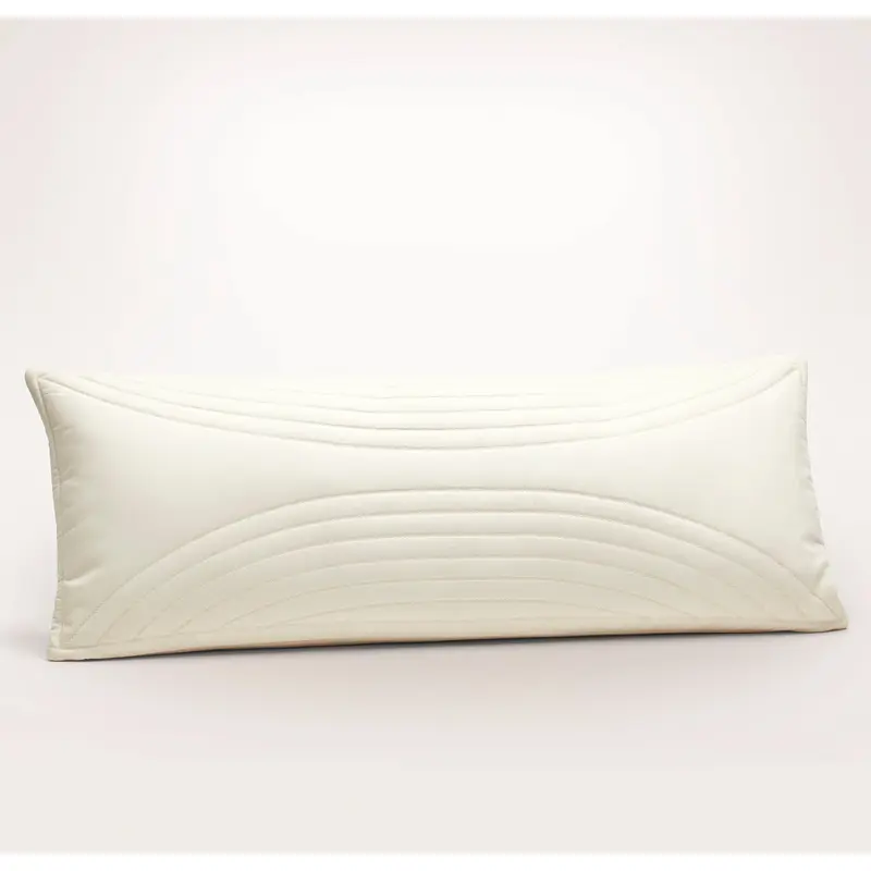 Signature Quilted Arch Pillow Cover (Lumbar) - Cream