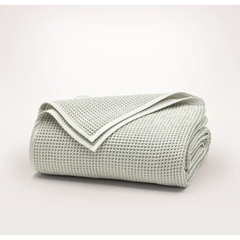Waffle Bed Blanket - Meadow