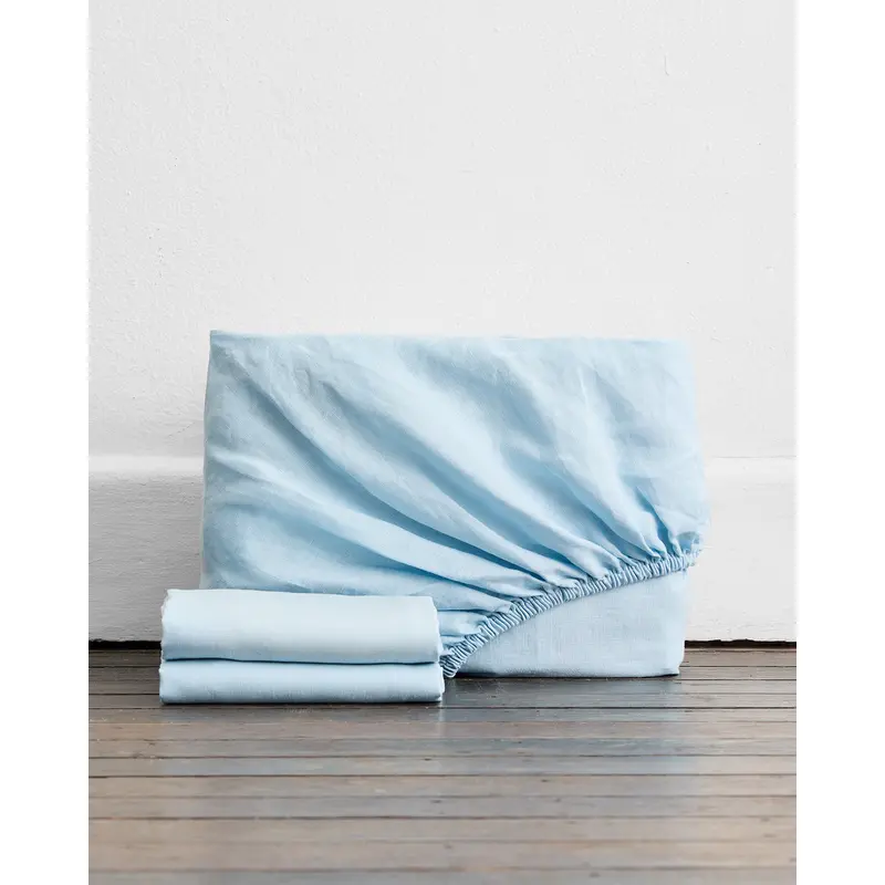 Coast 100% French Flax Linen Fitted Sheet Set