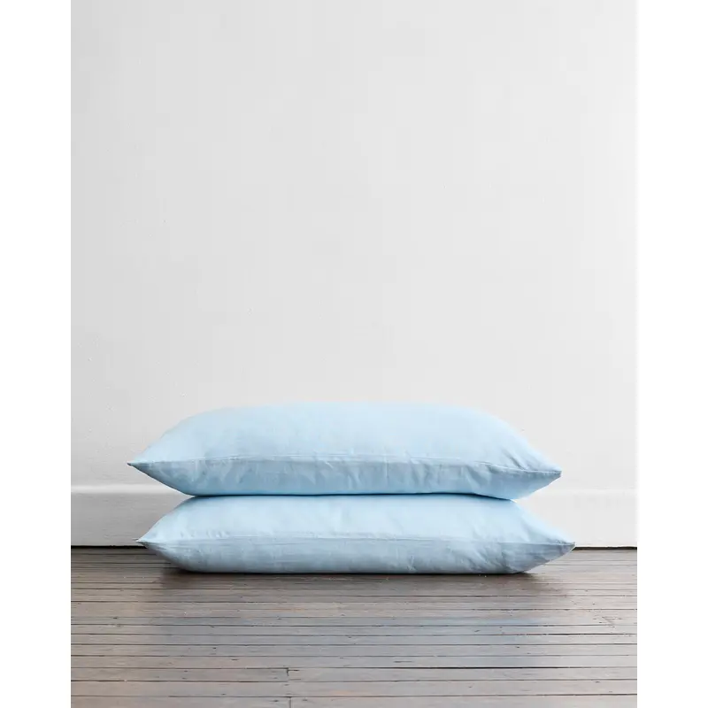 Coast 100% French Flax Linen King Pillowcases (Set of Two)