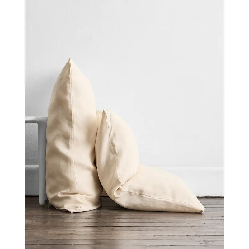 Crme 100% French Flax Linen Pillowcases (Set of Two)