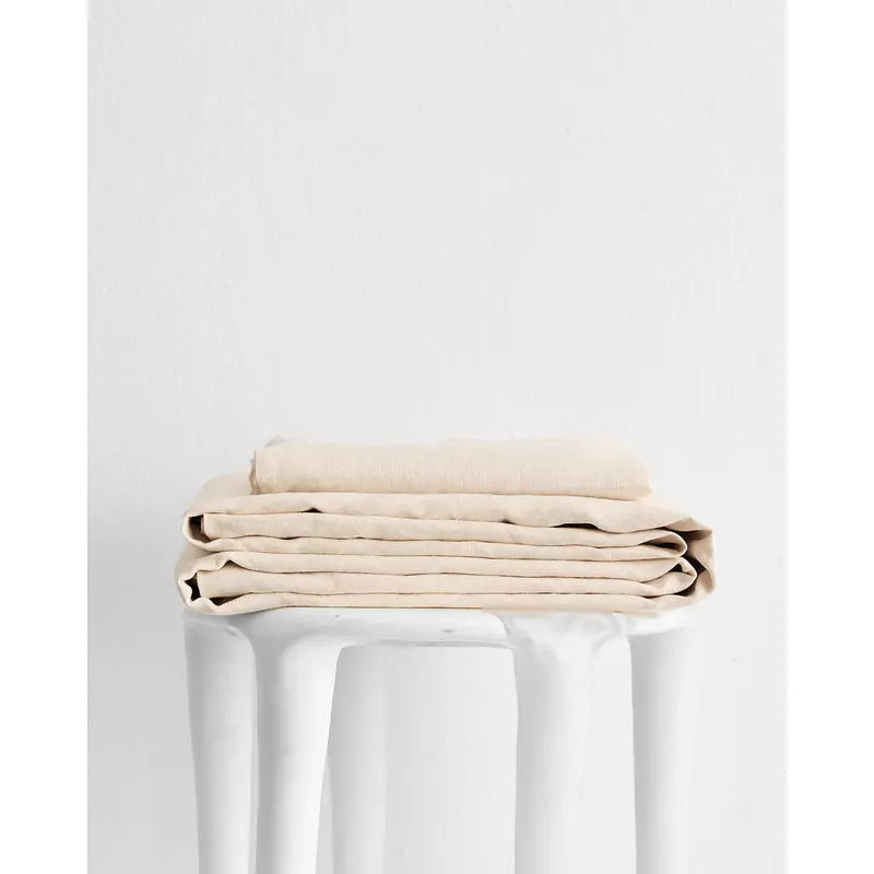 Crme 100% French Flax Linen Sheet Set