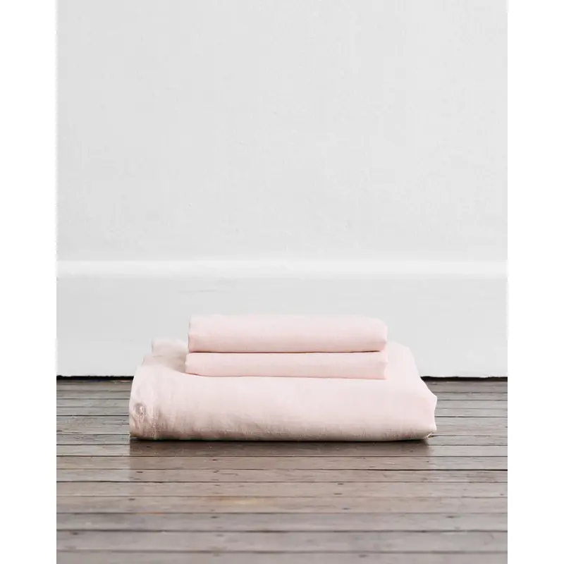 Rosewater 100% French Flax Linen Duvet Cover Set