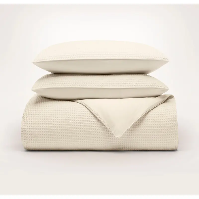 Waffle Duvet Set - Natural