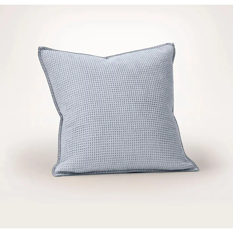 Waffle Euro Sham - Hydrangea/Bay