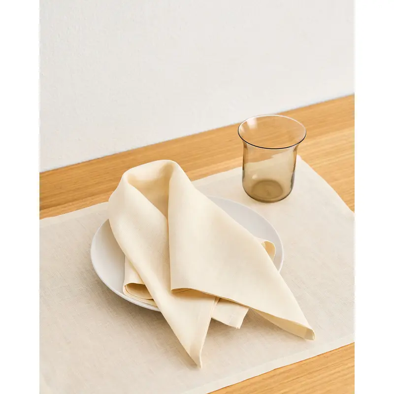 Crme 100% French Flax Linen Napkins (Set of Four)