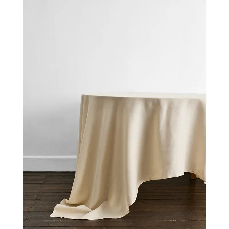 Crme 100% French Flax Linen Tablecloth