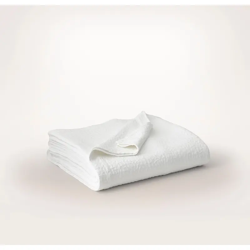 Dappled Vela Classic Coverlet - White