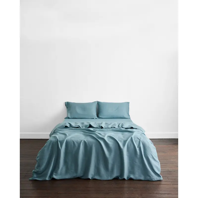 Lagoon 100% French Flax Linen Bedding Set