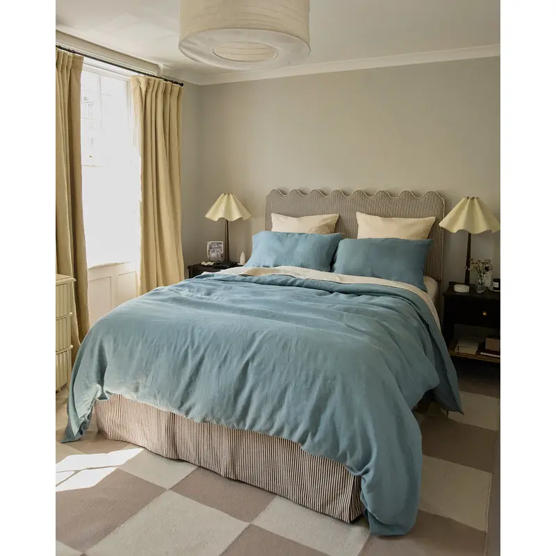 Lagoon & Crme 100% French Flax Linen Bedding Bundle
