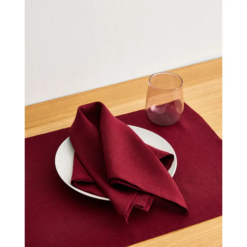 Mulberry 100% French Flax Linen Napkins (Set of Four)