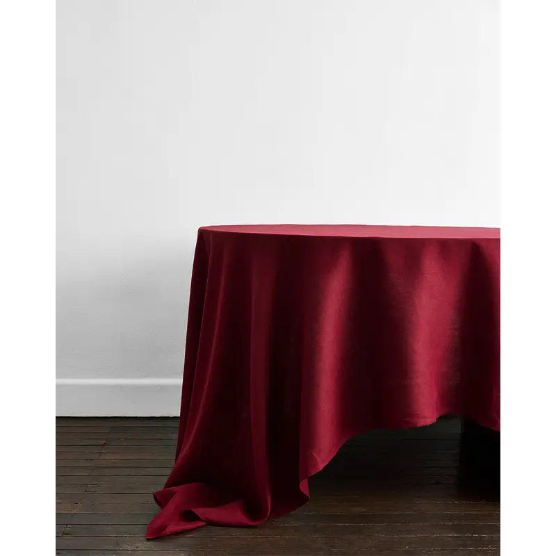Mulberry 100% French Flax Linen Tablecloth