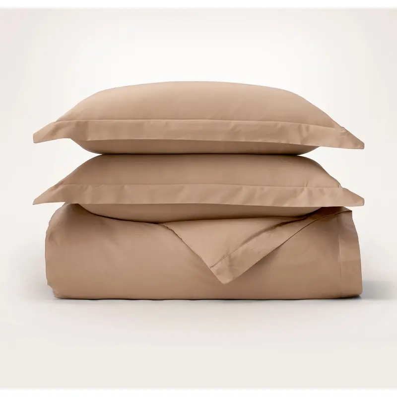 Signature Hemmed Duvet Set - Camel