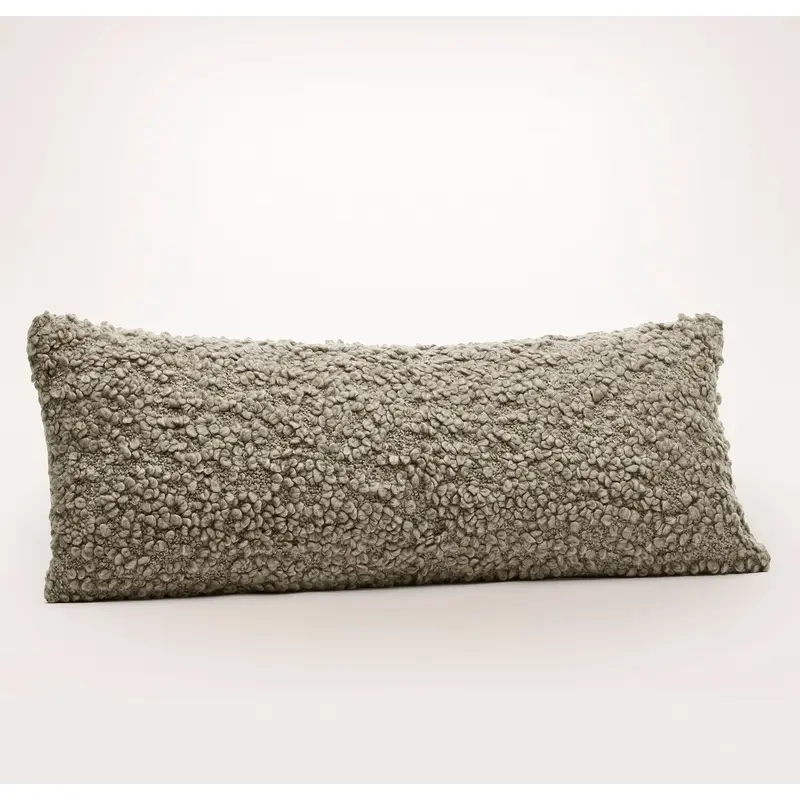 Cozy Boucle Pillow Cover - Heathered Oak