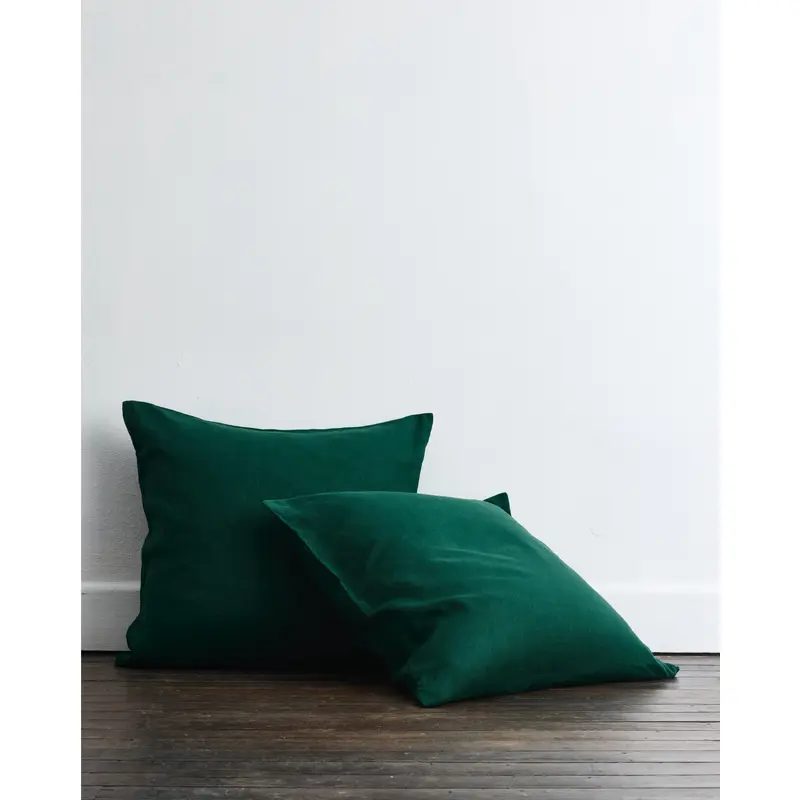 Forest 100% French Flax Linen European Pillowcases (Set of Two)