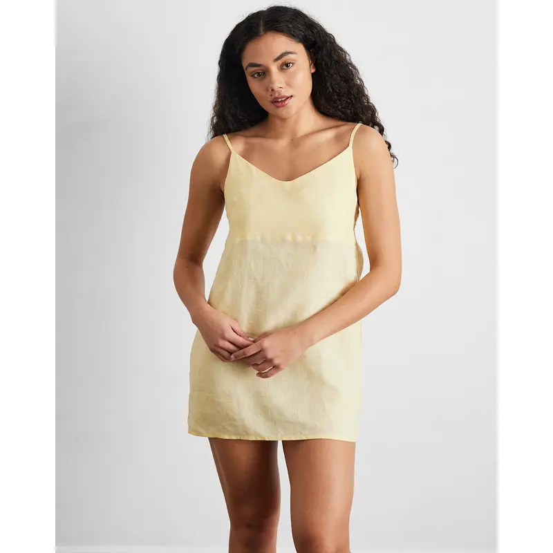 Limoncello 100% French Flax Linen Slip