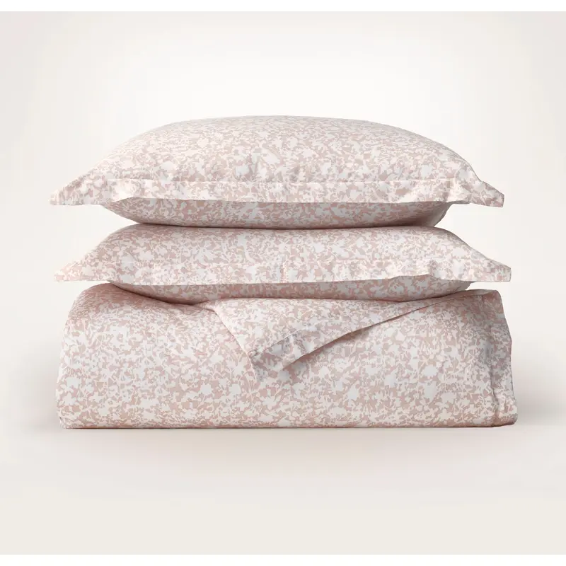 Signature Hemmed Duvet Set - Dusty Rose Garden