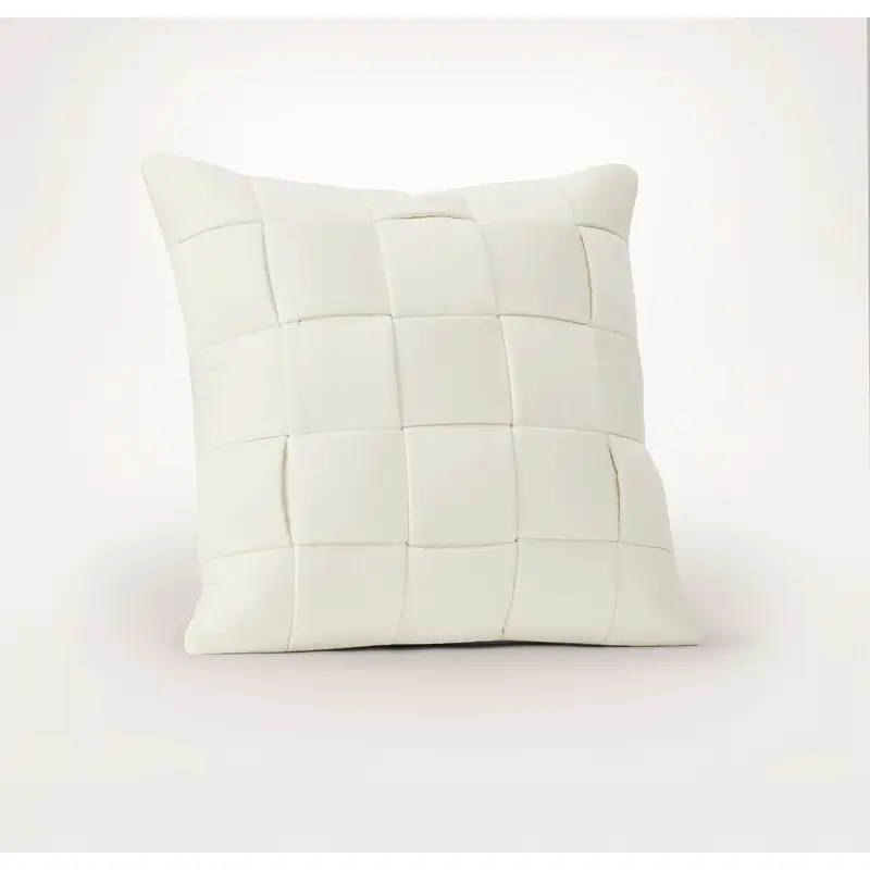 The Woven Icon Pillow Cover (22x22) - Cream