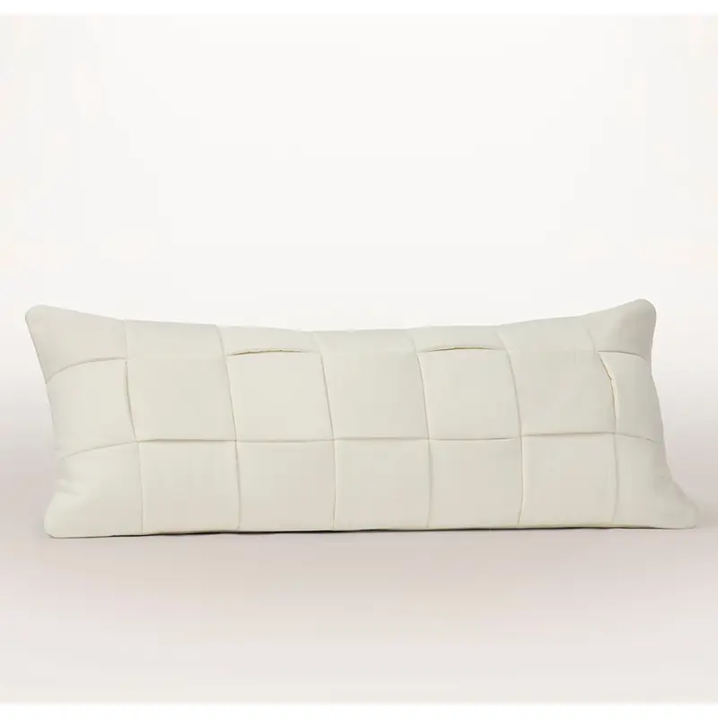 The Woven Icon Pillow Cover (Lumbar) - Cream