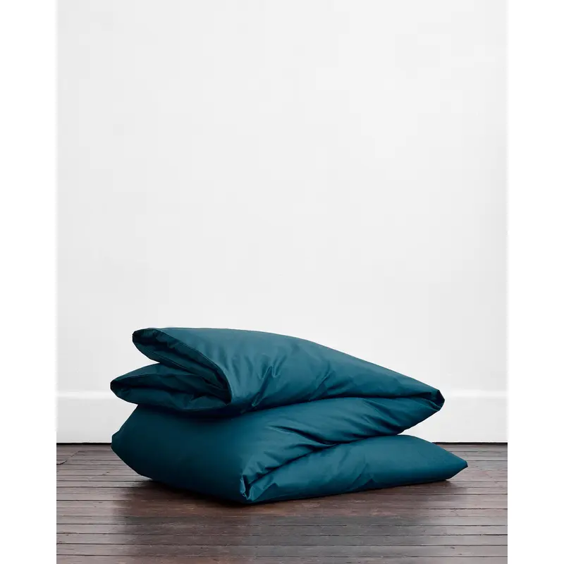 Aegean Organic Cotton Percale Duvet Cover