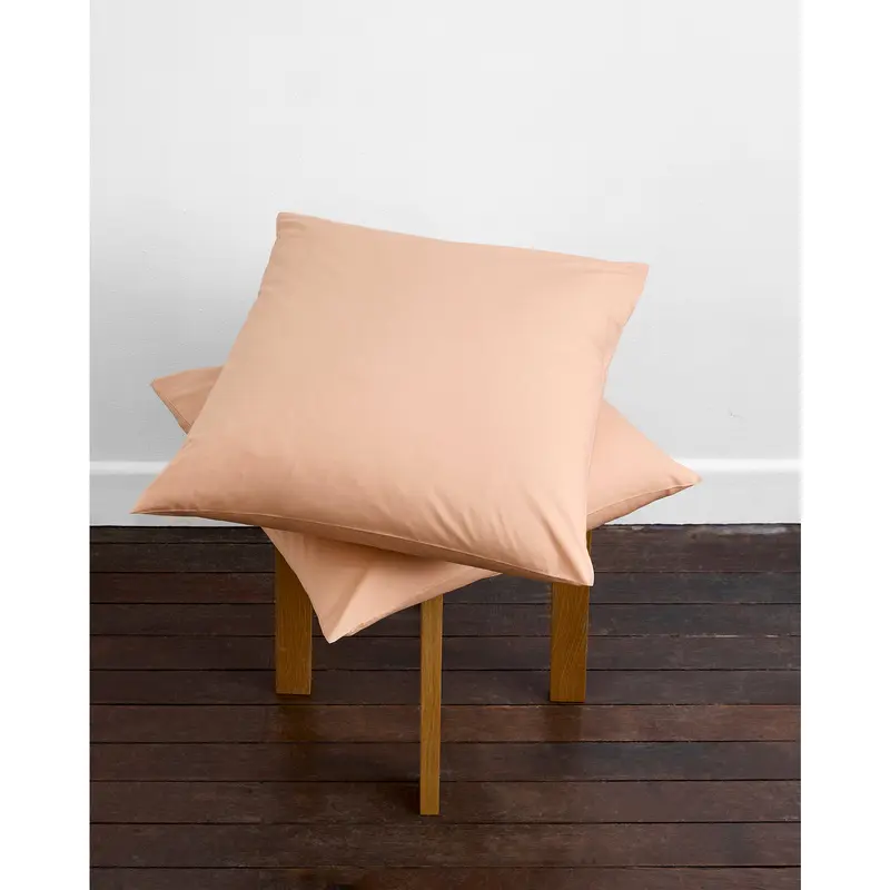 Butterscotch Organic Cotton Percale European Pillowcases (Set of Two)