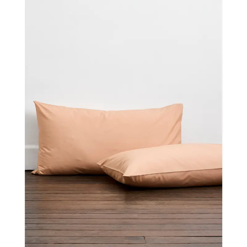 Butterscotch Organic Cotton Percale King Pillowcases (Set of Two)
