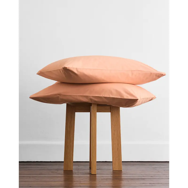Butterscotch Organic Cotton Percale Pillowcases (Set of Two)