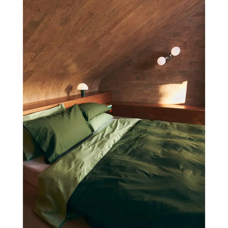 Moss, Apple & Crisp White Organic Cotton Percale Bedding Bundle