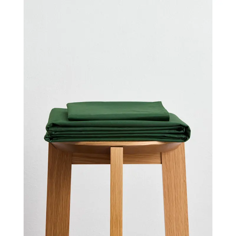 Moss Organic Cotton Percale Sheet Set