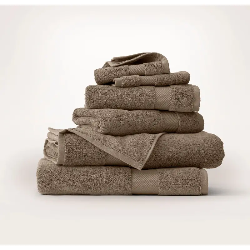Plush Bath Towel Set - Walnut
