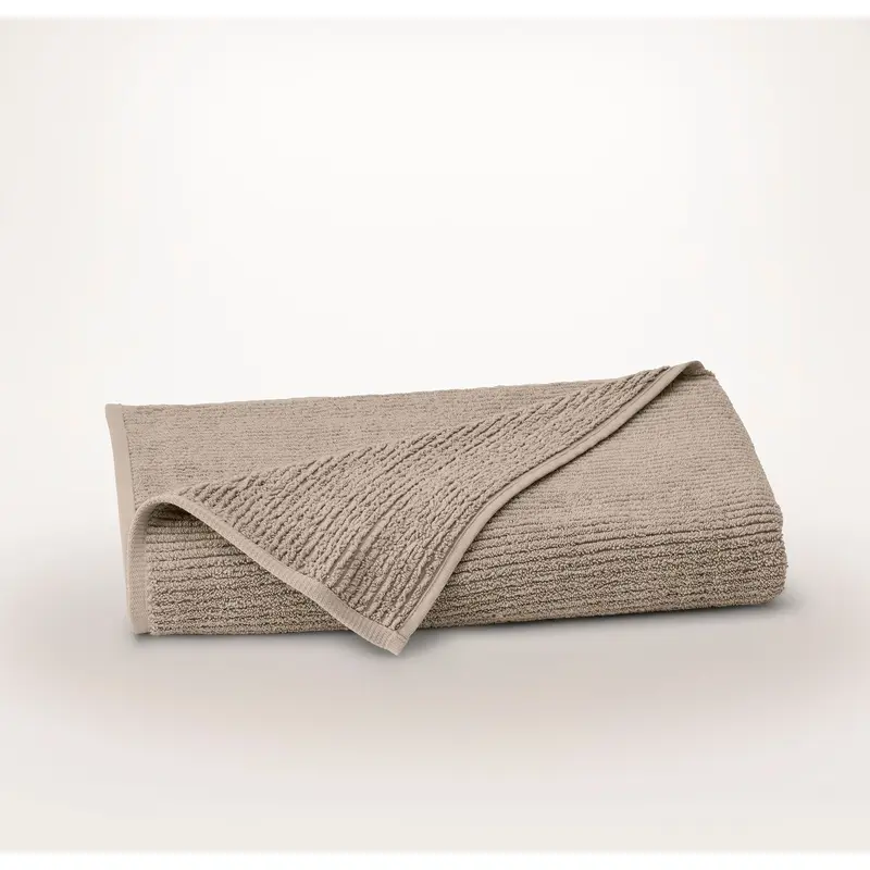 Turkish Ribbed Bath Sheet - Oak