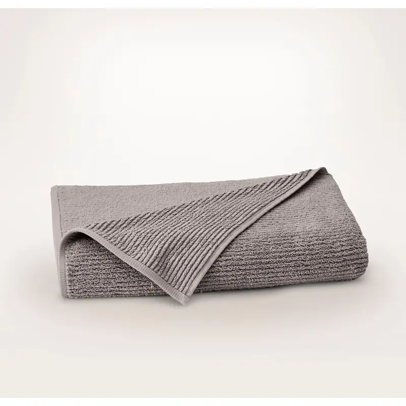 Turkish Ribbed Bath Sheet - Stone