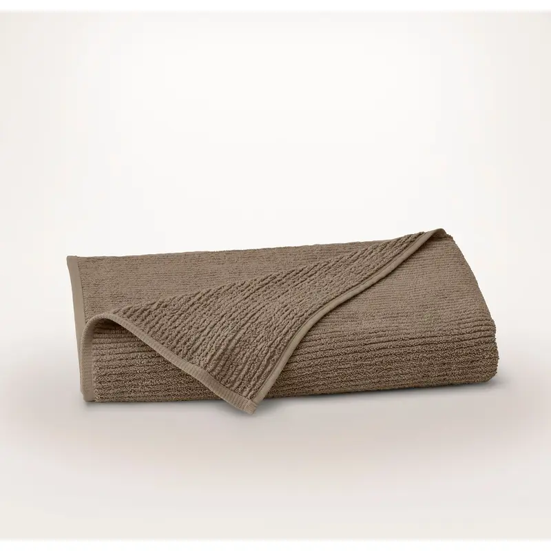 Turkish Ribbed Bath Sheet - Walnut