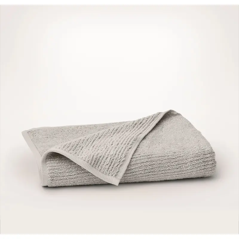 Turkish Ribbed Bath Towel - Pewter