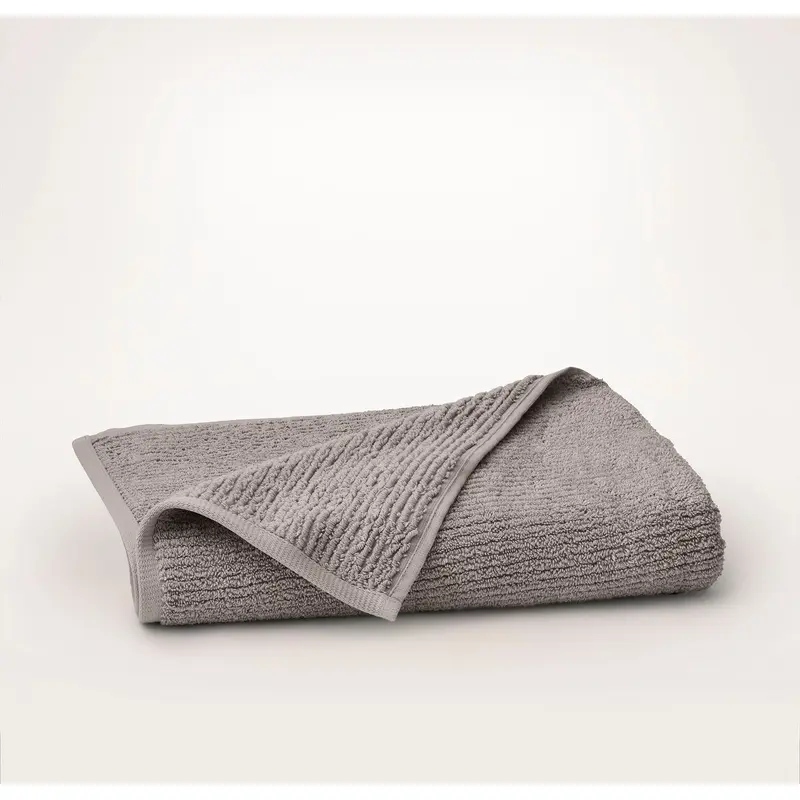 Turkish Ribbed Bath Towel - Stone