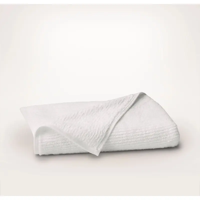 Turkish Ribbed Bath Towel - White
