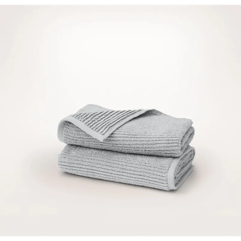Turkish Ribbed Hand Towels (Pair) - Shore