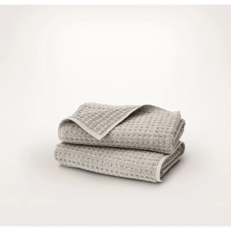 Turkish Waffle Hand Towels (Pair) - Pewter