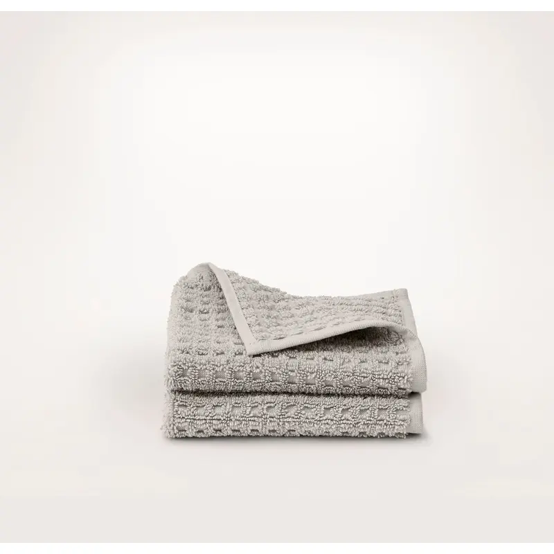 Turkish Waffle Washcloths (Pair) - Pewter