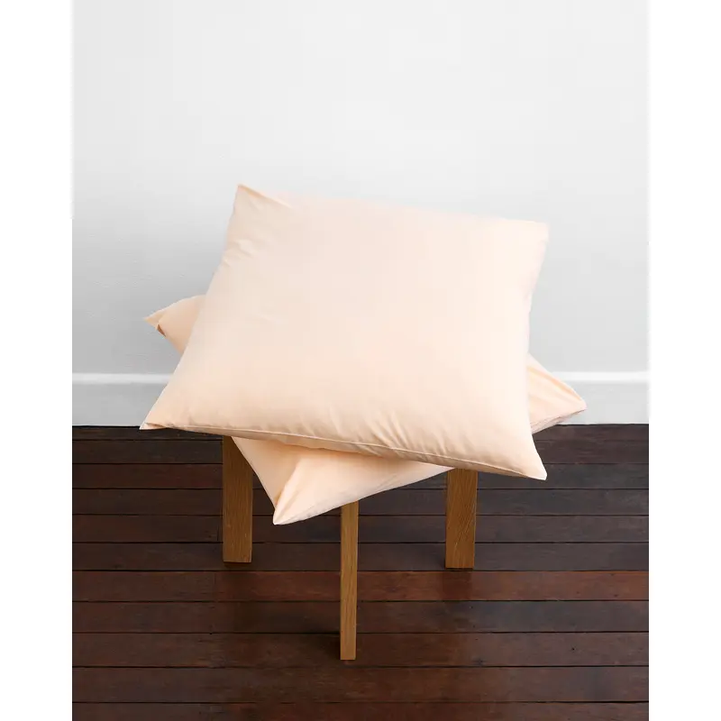 Vanilla Organic Cotton Percale European Pillowcases (Set of Two)