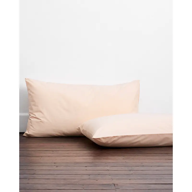 Vanilla Organic Cotton Percale King Pillowcases (Set of Two)