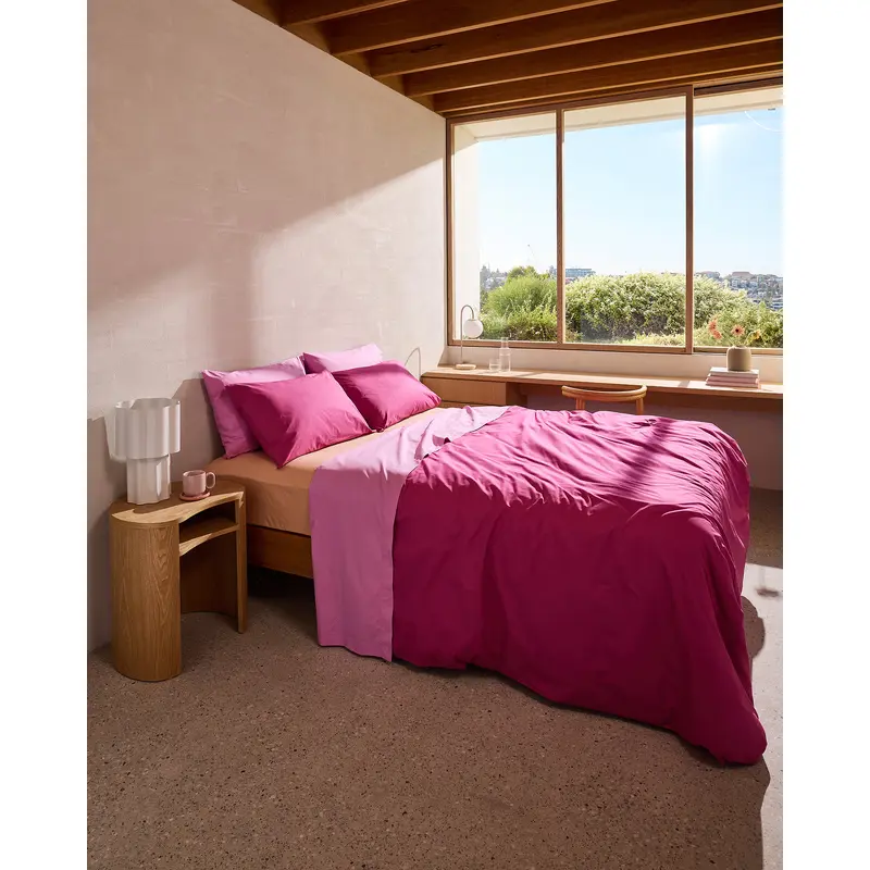 Berry, Bubblegum & Butterscotch Organic Cotton Percale Bedding Bundle